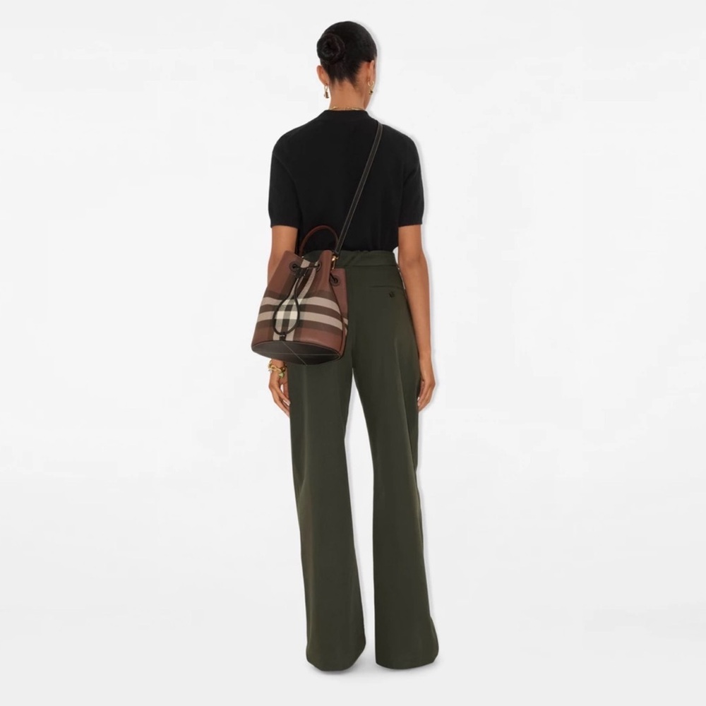 Burberry Dark Birch Small Drawstring Bucket - Picture 13 of 14